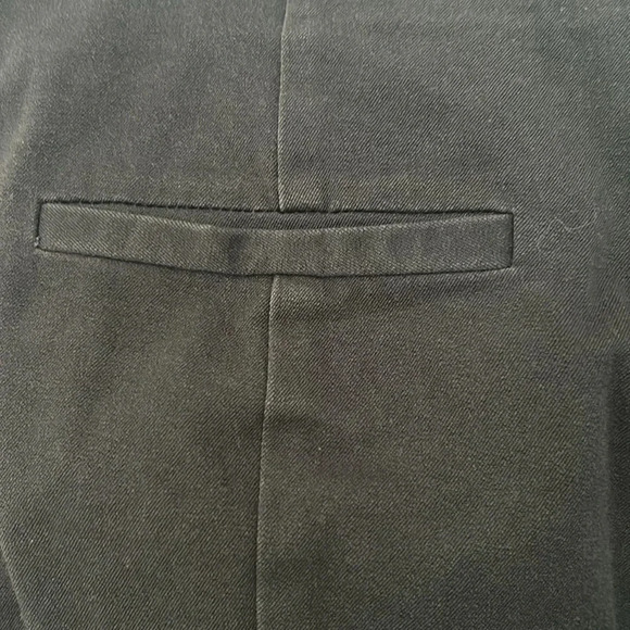 A New Day straight pants size 4 olive green cotton blend casual elastic waist - Picture 4 of 7